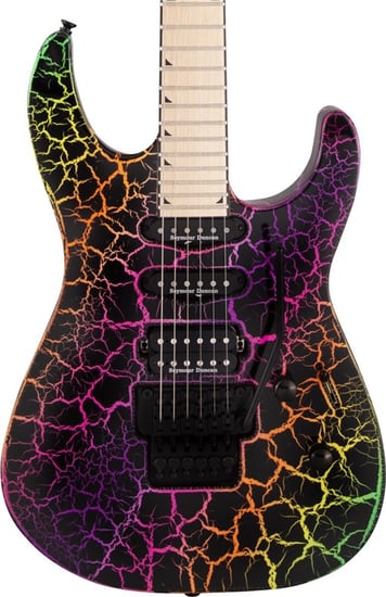 Jackson Pro Series Soloist SL3M, Maple Fingerboard, Rainbow Crackle