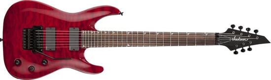 Jackson SLATXMGQ3-7 String Soloist (Trans Red)