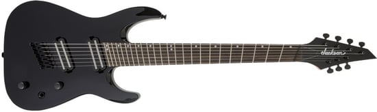 Jackson X Series Dinky Arch Top Fan Fret DKAF7, Black