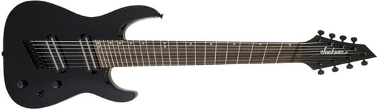 Jackson X Series Dinky Arch Top Fan Fret DKAF8, Black