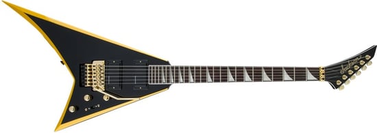 Jackson X Series Rhoads RRX24, Black with Yellow Bevels