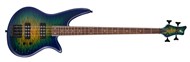 Jackson X Series Spectra Bass SBXQ IV, Amber Blue Burst