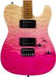 JET Guitars JT-450, Quilted Top, Pink