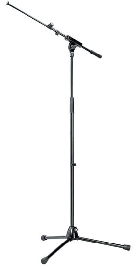 K&M 21080 Topline Microphone Extendable Boom Stand, Black