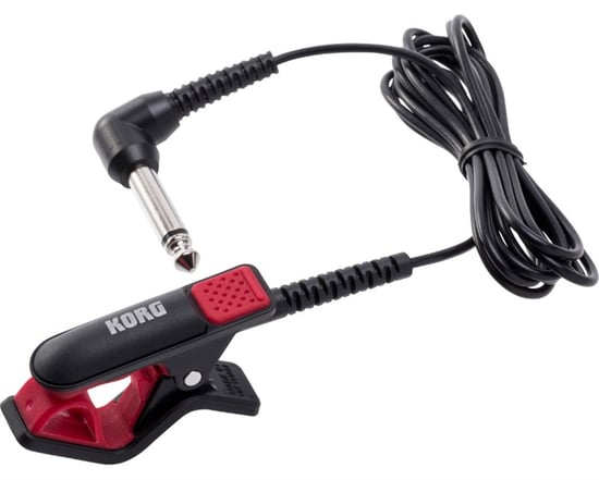 Korg CM-300 Clip-On Contact Microphone, Black/Red