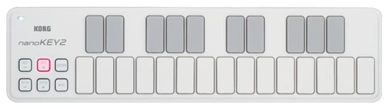 Korg NanoKey 2 (White) Slim-Line USB Keyboard Controller
