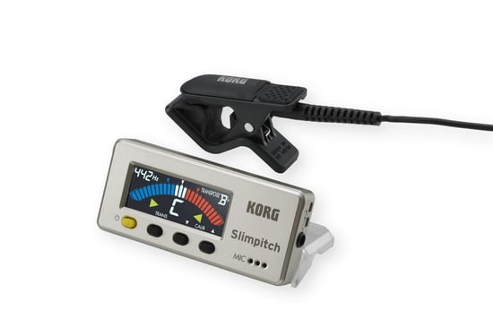 Korg Slimpitch Chromatic Tuner plus Contact Tuner (Pearl Gold)