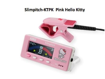 Korg Slimpitch Chromatic Tuner plus Contact Tuner (Pink Hello Kitty)
