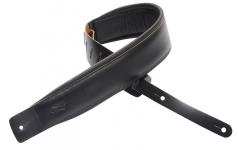Levys DM1PD 2.5" Padded Garment Leather Guitar Strap (Black)