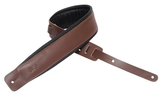 Levys DM1PD 2.5" Padded Garment Leather Guitar Strap (Brown)