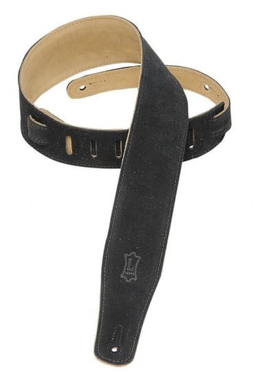 Levys MS26 Suede Leather Strap, Black