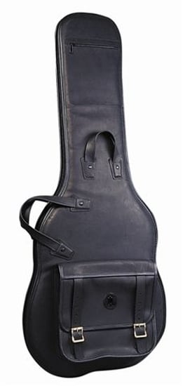 Levys LM18-BLK Leather Deluxe Electric Guitar Bag Black