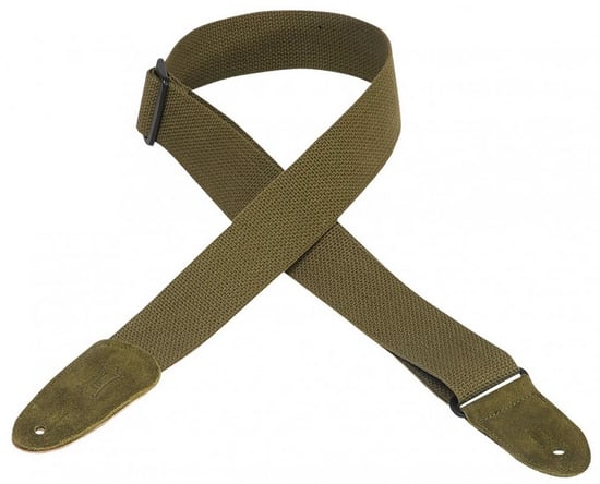 Levys MC8-GRN 2 inch Cotton Guitar Strap (Green)