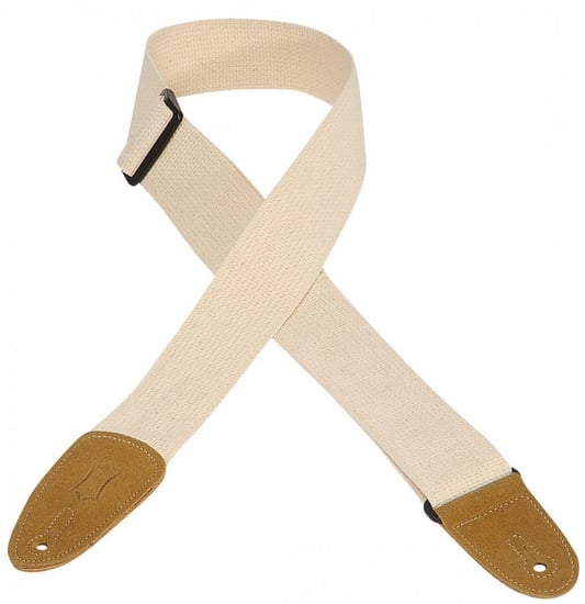 Levys MC8-NAT 2 inch Cotton Guitar Strap (Natural)