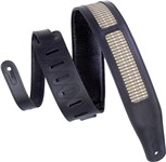 Levys MCG26A Deluxe Amped Grill Cloth Strap, 2.5in, Black Champagne