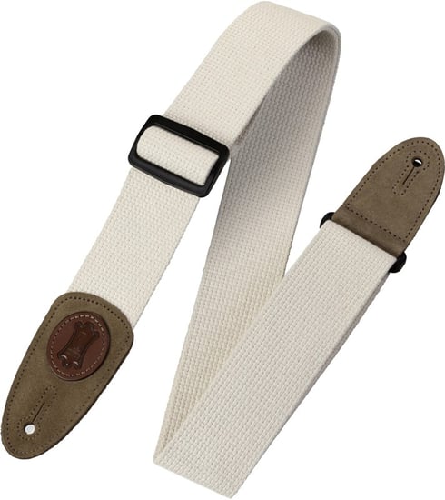 Levys MSSC8 Classics Cotton Strap with Signature Logo, Natural