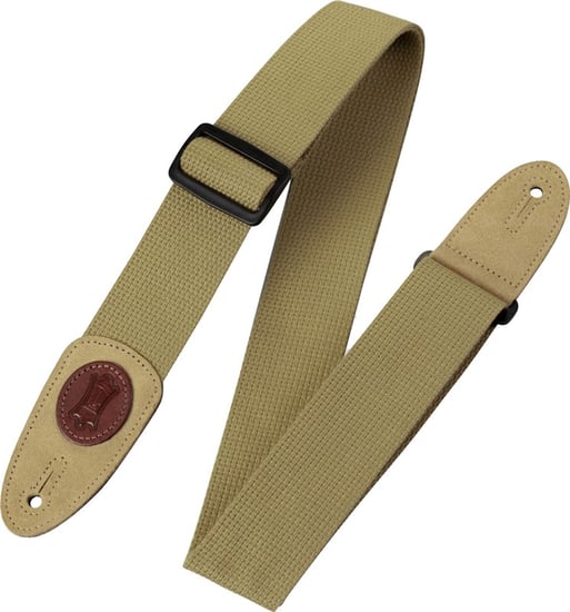 Levys MSSC8 Classics Cotton Strap with Signature Logo, Tan