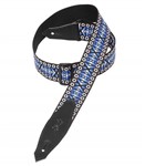 Levys MSSN80 Signature Series '60s Style Jacquard Guitar Strap (Blue)