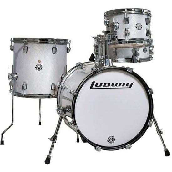 Ludwig Breakbeats by Questlove Street Kit (White Sparkle)