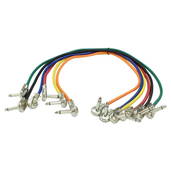 Lynx APL450 Right Angled Patch Cables, 45cm, 6 Pack 