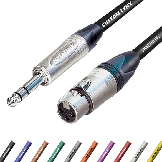 Lynx NRL20F TRS Jack to Female XLR, Neutrik, 20m