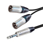 Lynx 63/2MX TRS Jack to Dual Male XLR, Neutrik, 1m