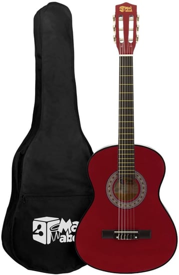 Mad About MA-CG05 Classical Guitar, 1/4 Size Red Classic Guitar