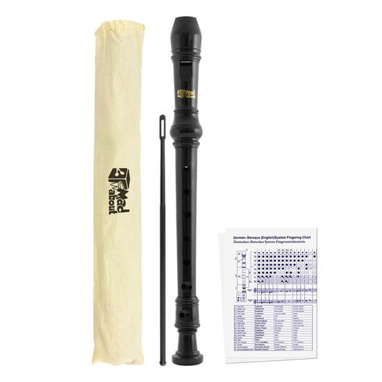 Mad About MA-REC Descant Recorder for Beginners, Black