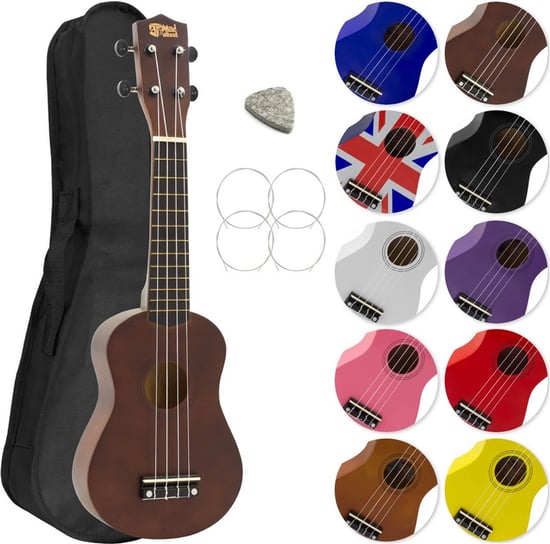 Mad About SU8 Soprano Ukulele for Beginners, Dark Wood