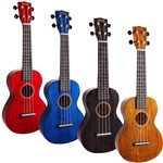 Mahalo 2516 Hano Concert Ukulele (Trans Black)