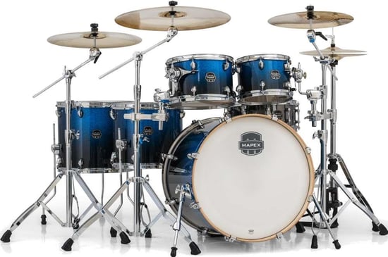 Mapex AR628SFE Armory LA Fusion 6 Piece Shell Pack with Hardware (Photon Blue)