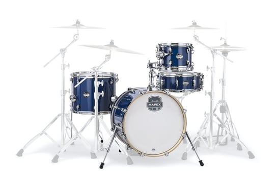 Mapex MM486S Mars Maple 4-Piece Bop Shell Pack, Midnight Blue