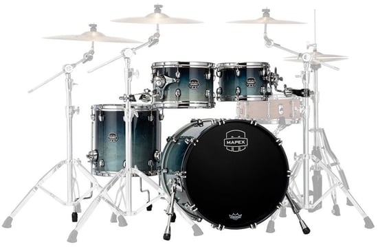 Mapex Saturn SR529X 4-Piece Shell Pack 22in, Teal Blue Fade