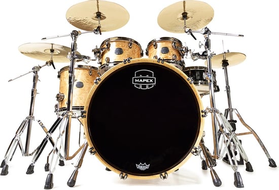 Mapex SV529XUB Saturn V MH Exotic Sound Wave Shell Pack (Natural Maple Burl)