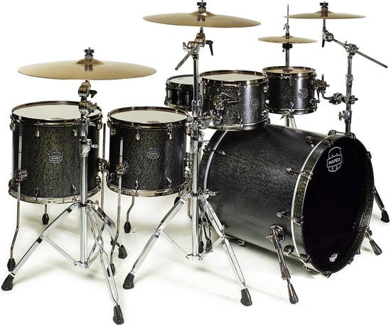 Mapex SV628XB Saturn V MH Exotic Fusion Twin Shell Pack (Flat Black Maple Burl) - Special Order