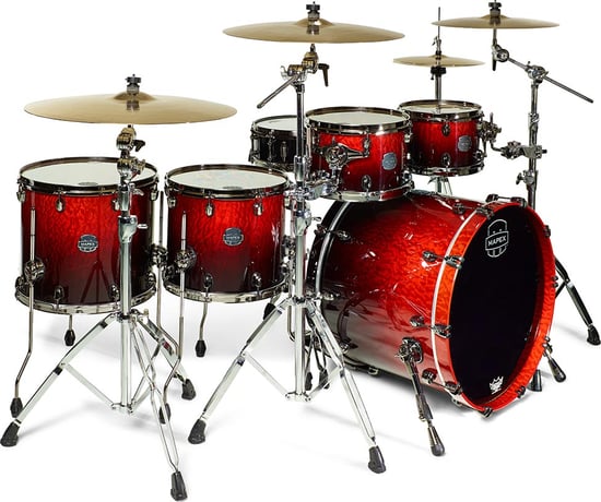 Mapex SV628XUB Saturn V MH Exotic Sound Wave Twin Shell Pack (Cherry Mist Maple Burl)