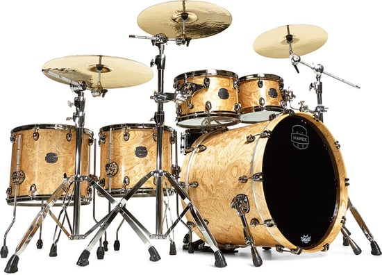 Mapex SV628XUB Saturn V MH Exotic Sound Wave Twin Shell Pack (Natural Maple Burl)