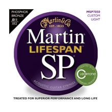 Martin MSP7050 Lifespan SP 92/8 Phosphor Bronze Acoustic Strings Custom Light (.011-.052)