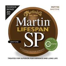 Martin MSP7700 Lifespan SP 92/8 Phosphor Bronze Acoustic Strings Baritone (.014-.070)