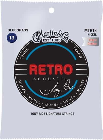 Martin MTR13 Retro Monel Tony Rice Acoustic, Bluegrass, 13-56
