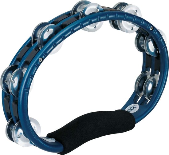 Meinl Handheld ABS Tambourine (Traditional, Aluminium Jingles, Blue)
