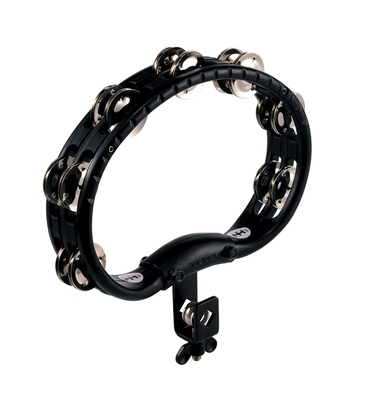 Meinl Mountable ABS Tambourine (Traditional, Brass Jingles, Black)