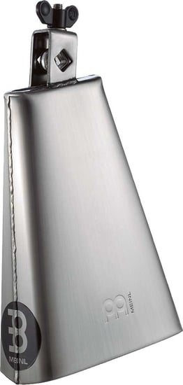 Meinl Realplayer Steel Cowbell (8in, Big Mouth, Brushed Steel) - STB80B