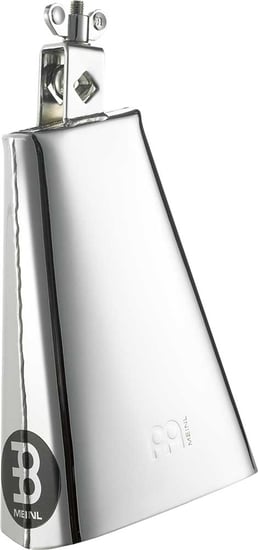 Meinl Realplayer Steel Cowbell (8in, Big Mouth, Chrome) - STB80B-CH