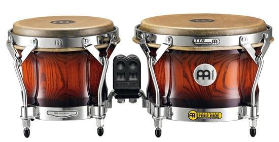 Meinl Woodcraft Wood Bongos, Antique Mahogany Burst