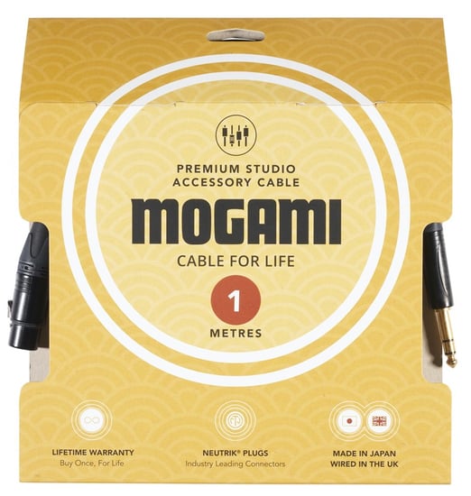 Mogami 2534 Premium Female XLR to TRS Jack Cable, 1m