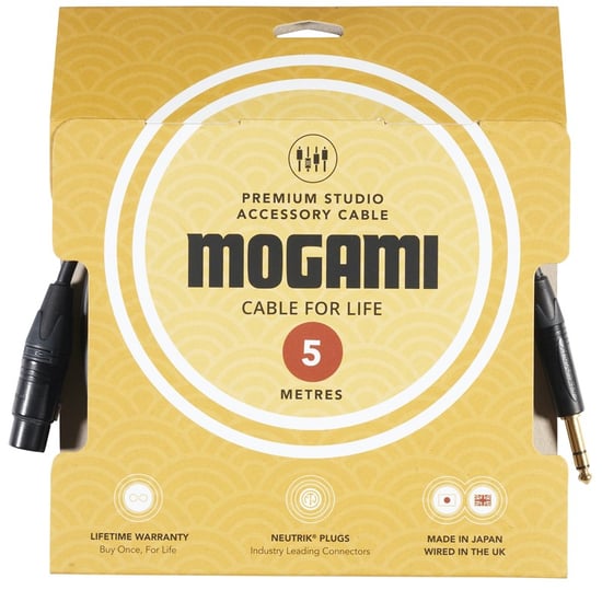 Mogami 2534 Premium Female XLR to TRS Jack Cable, 5m