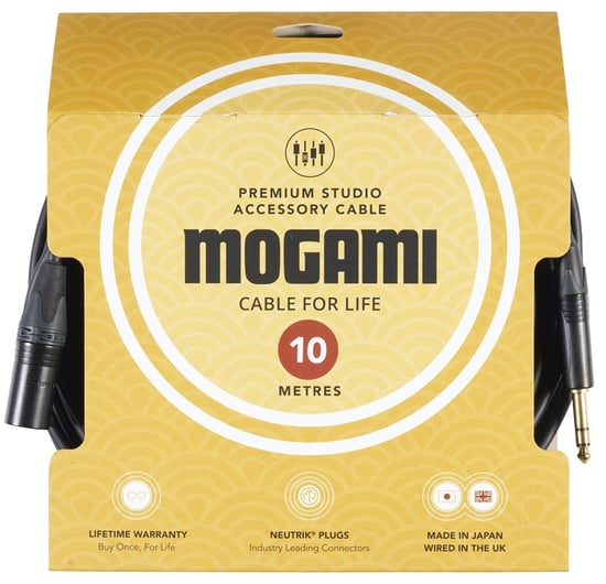 Mogami 2534 Premium TRS Jack to Male XLR Cable, 10m