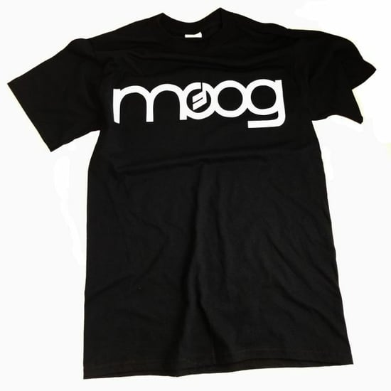 Moog Black and White Logo T-Shirt, Large