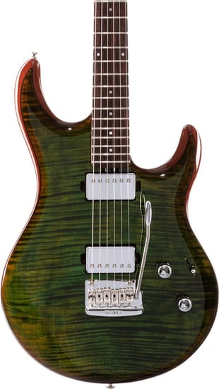 Music Man Luke 3 HH Maple, Luscious Green Flame